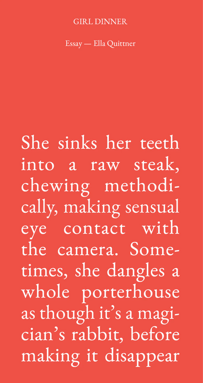 Cake Zine, Special Edition: Steak Zine